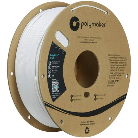 Polymaker Polymaker Polylite ASA Wit Polymaker Polymaker Polylite ASA Wit
