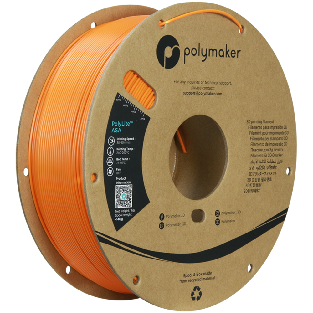 Polymaker Polymaker Polylite ASA Orange Polymaker Polymaker Polylite ASA Orange