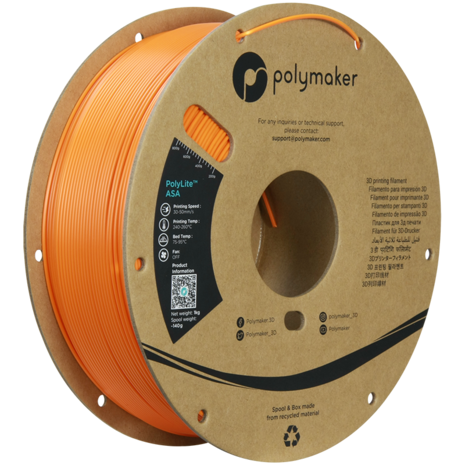 Polymaker Polymaker Polylite ASA Orange Polymaker Polymaker Polylite ASA Orange