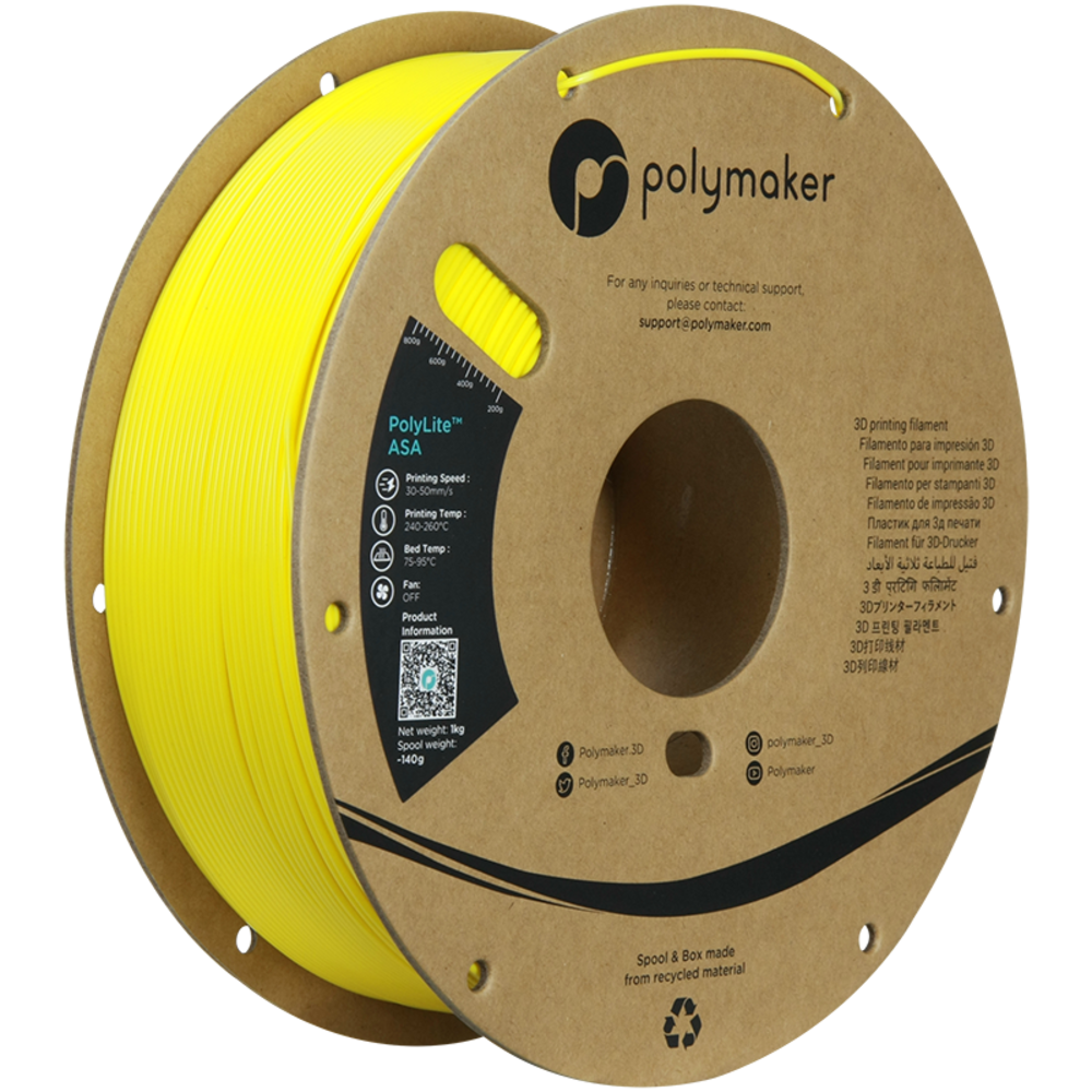 Polymaker Polymaker Polylite ASA Yellow Polymaker Polymaker Polylite ASA Yellow