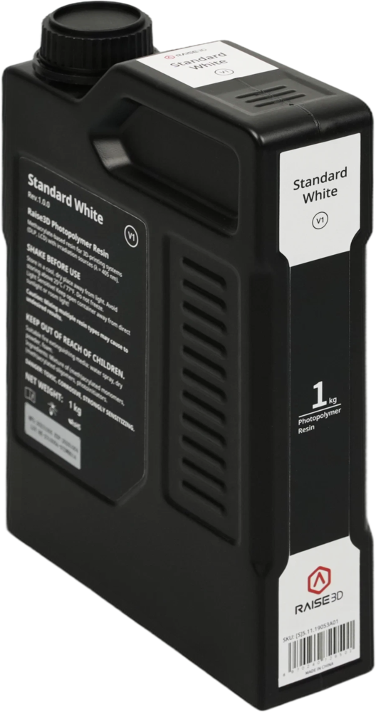 Raise3D Raise3D Standard White V1 Resin 1kg Raise3D Raise3D Standard White V1 Resin 1kg