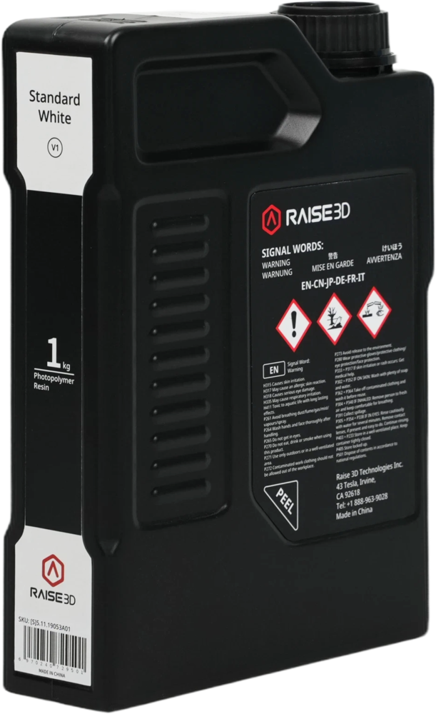 Raise3D Raise3D Standard White V1 Resin 1kg Raise3D Raise3D Standard White V1 Resin 1kg