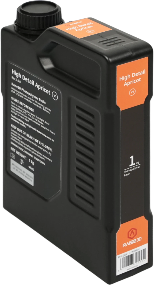 Raise3D Raise3D High Detail Apricot V1 Resin 1kg Raise3D Raise3D High Detail Apricot V1 Resin 1kg