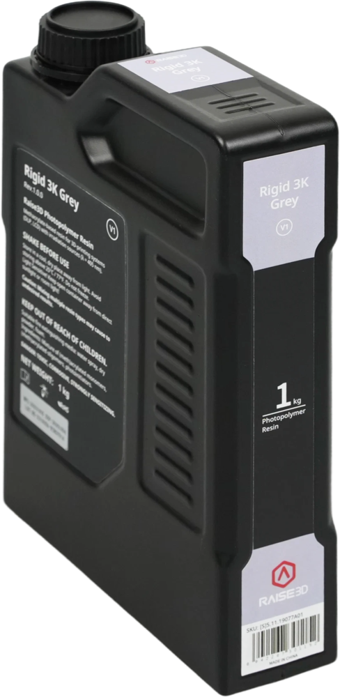 Raise3D Raise3D Rigid 3K Grey V1 Resin 1kg Raise3D Raise3D Rigid 3K Grey V1 Resin 1kg