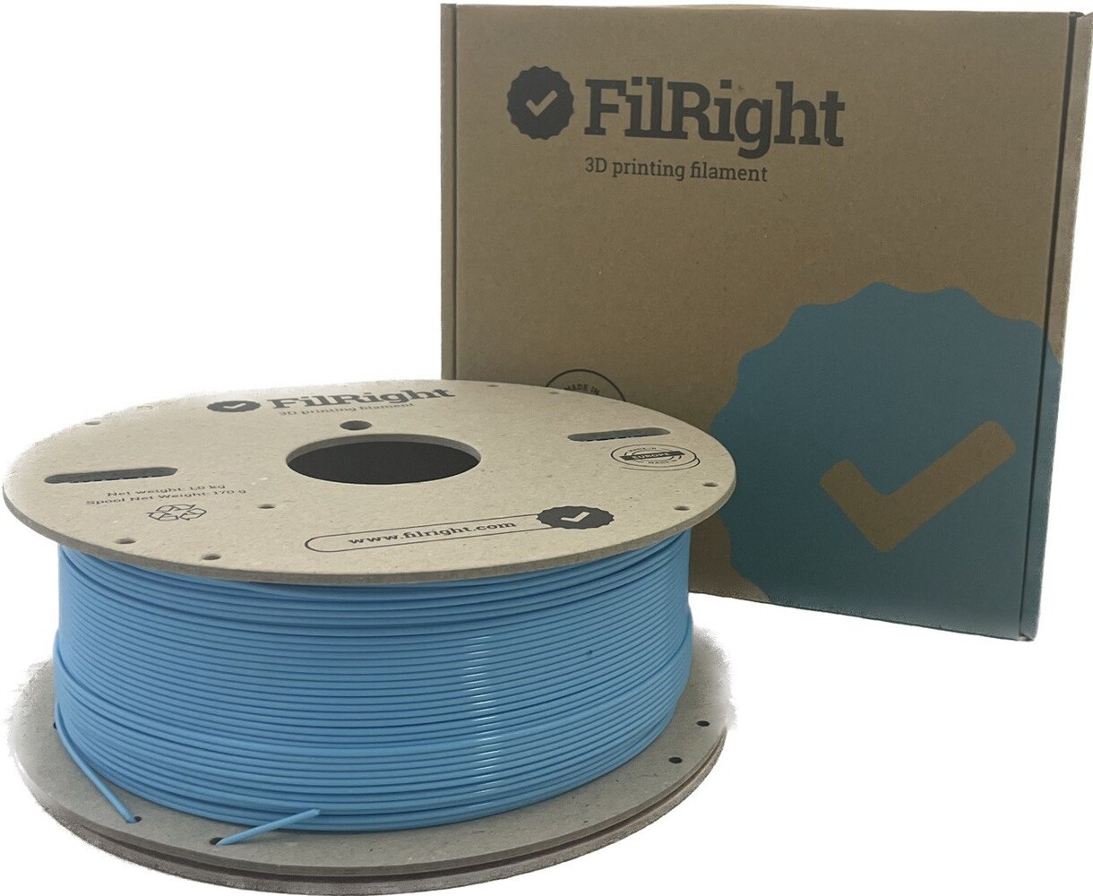 FilRight FilRight Maker PLA - 1.75mm - 1 kg - Light Blue FilRight FilRight Maker PLA - 1.75mm - 1 kg - Light Blue