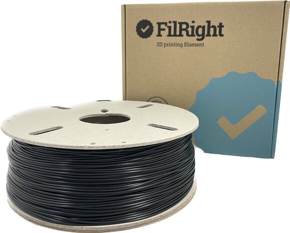 FilRight FilRight Maker PLA - 1.75mm - 1 kg - Black FilRight FilRight Maker PLA - 1.75mm - 1 kg - Black