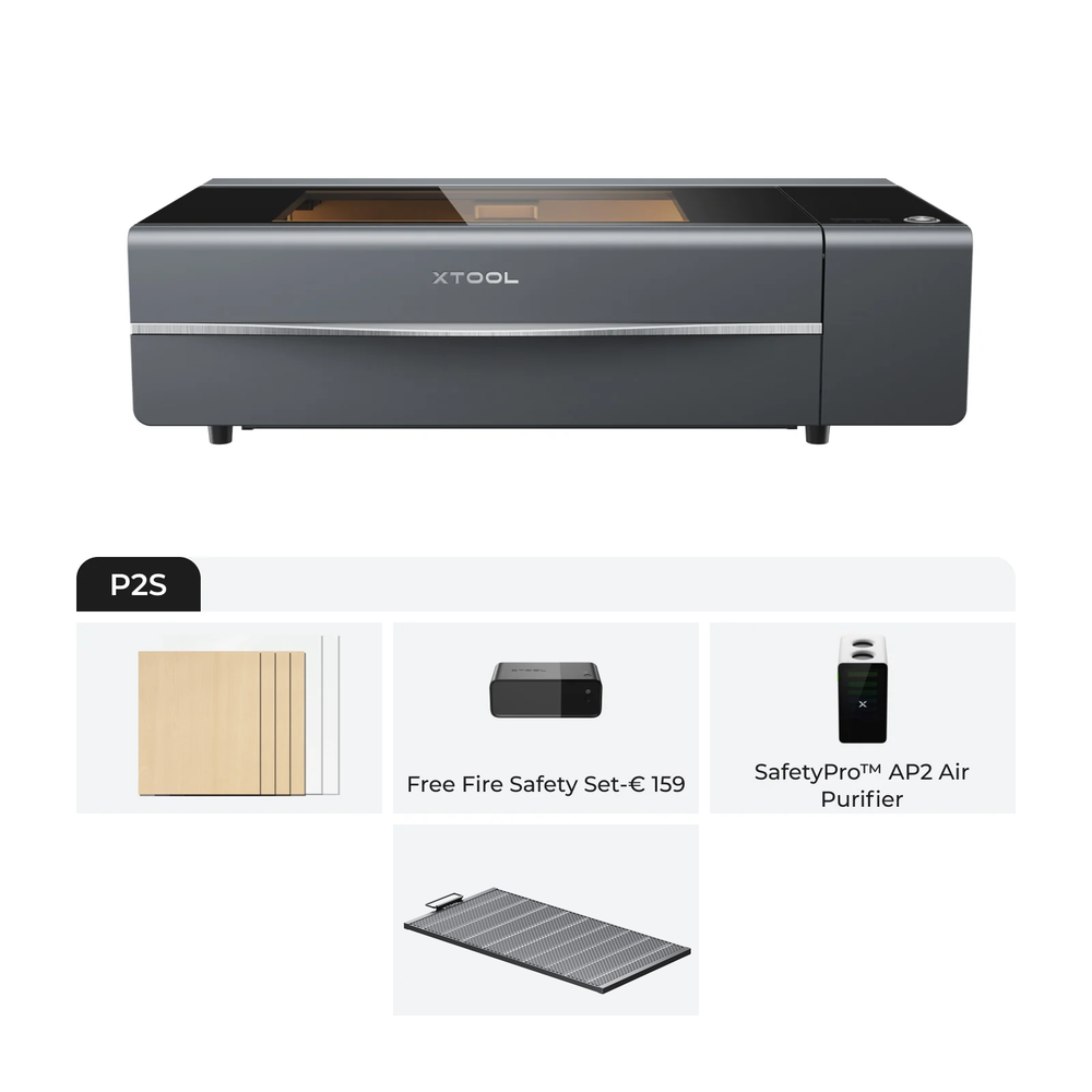 xTool xTool P2S Basic Educational Bundle - Class I with filter and accessories