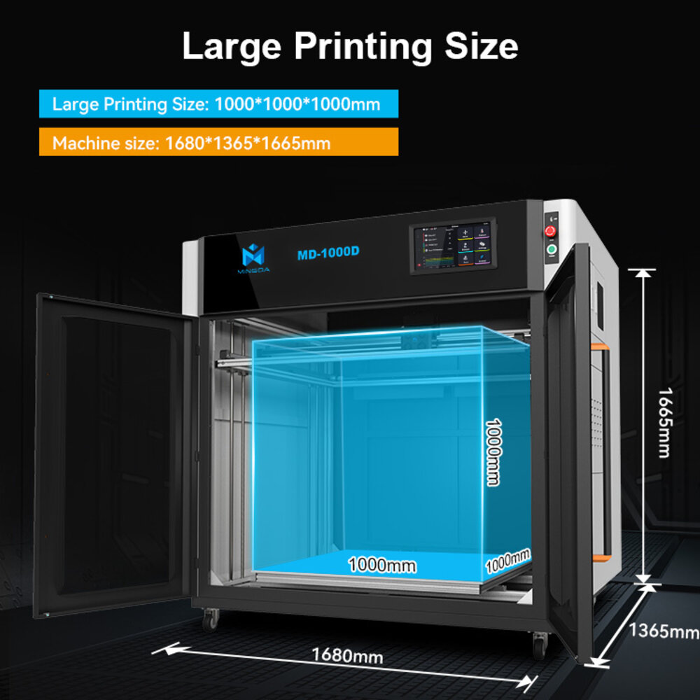 Mingda Mingda MD-1000D: Large-Format High-Speed Industrial 3D Printer Mingda Mingda MD-1000D: Large-Format High-Speed Industrial 3D Printer