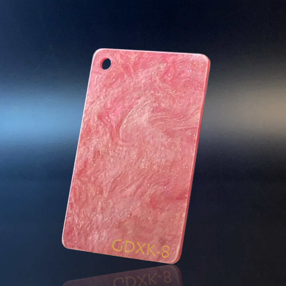 FilRight Plexiglas - Marble Glitter Pink red 300 x 500
