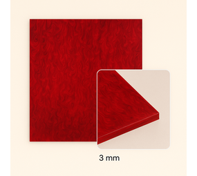 FilRight Plexiglas - Shiny Marble Red 300 x 600