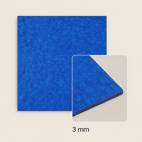 FilRight Plexiglas - Shiny Marble Indigo Blue 300 x 300 FilRight Plexiglas - Shiny Marble Indigo Blue 300 x 300