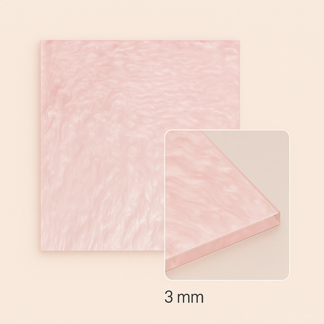 FilRight Plexiglas - Shiny Marble Soft Pink 300 x 300