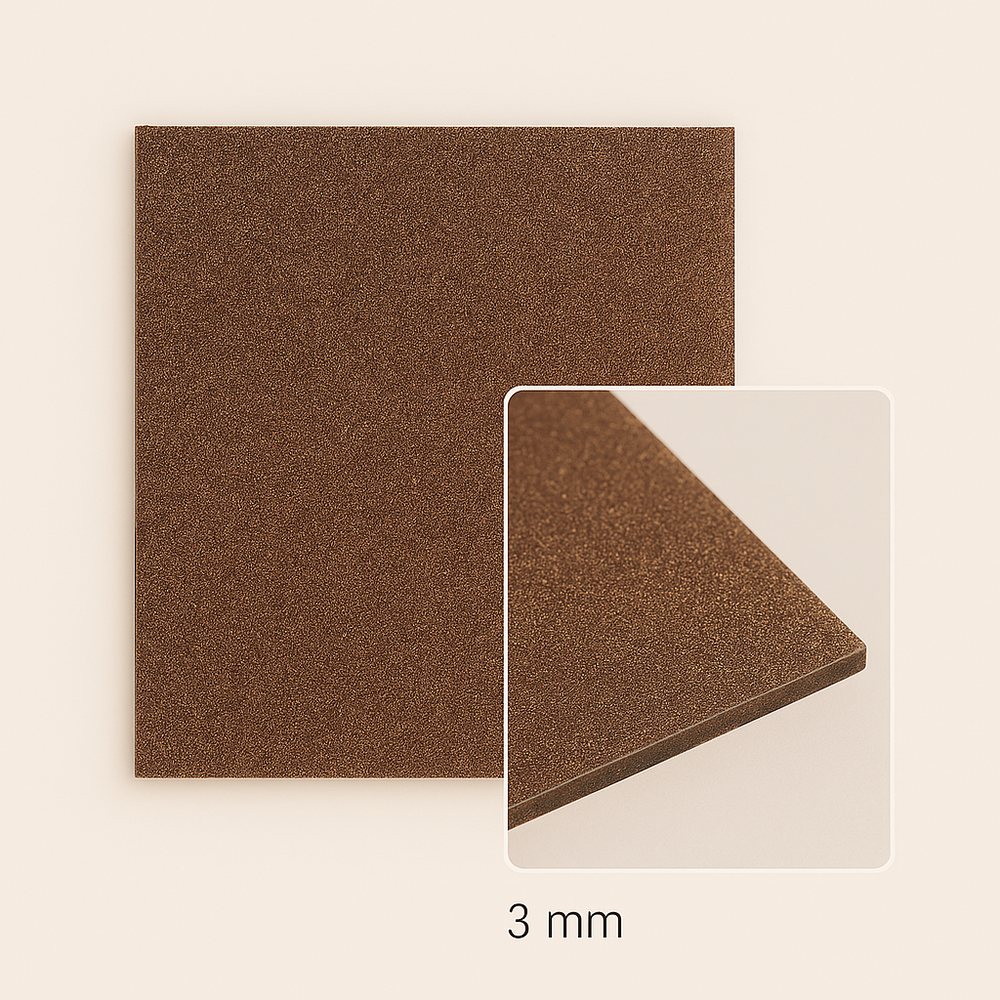 FilRight Plexiglas - Glitter Brown - 300 x 300 mm