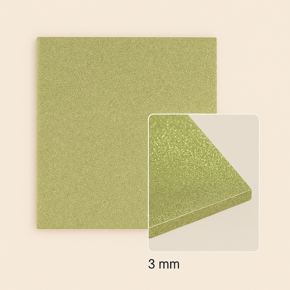 FilRight Plexiglas - Glitter Soft Green - 300 x 300 mm