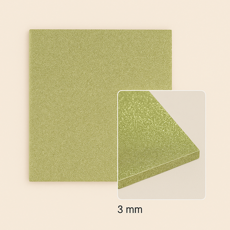 FilRight Plexiglas - Glitter Soft Green - 300 x 300 mm