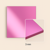 FilRight Acrylic - Mirror Soft Pink 300 x 600