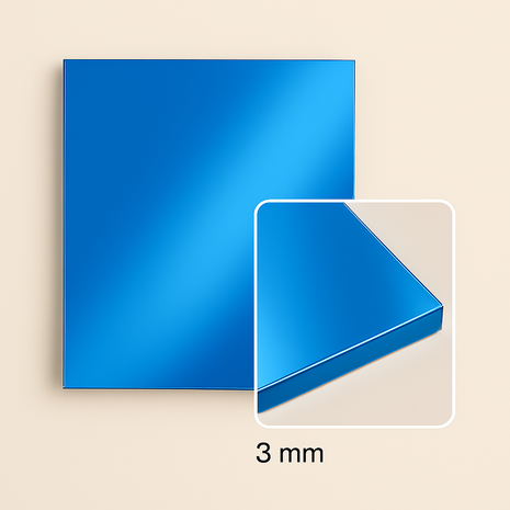 FilRight Acrylic - Mirror Soft Blue 300 x 300 FilRight Acrylic - Mirror Soft Blue 300 x 300