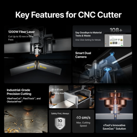 xTool xTool MetalFab Laser Welder and CNC Cutter 800W xTool xTool MetalFab Laser Welder and CNC Cutter 800W