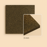 FilRight Plexiglas - Glitter Golden Black 300 x 600