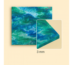 FilRight Acrylic - Shiny Marble Blue Green 300 x 300 FilRight Acrylic - Shiny Marble Blue Green 300 x 300