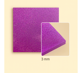 FilRight Plexiglas - Glitter Holo Light Purple 300 x 300 FilRight Plexiglas - Glitter Holo Light Purple 300 x 300