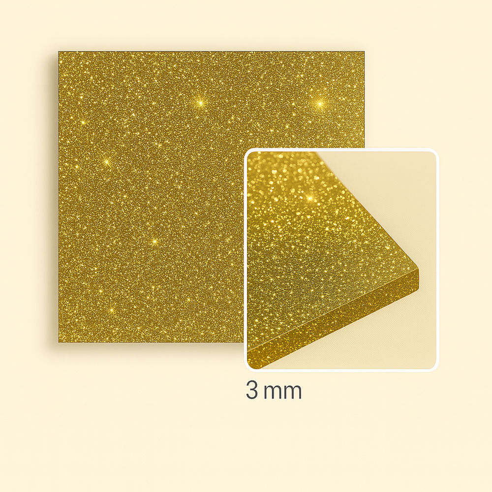 FilRight Plexiglas - Glitter Gold 300 x 300 FilRight Plexiglas - Glitter Gold 300 x 300