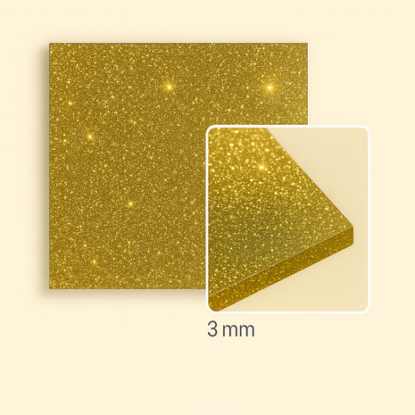 FilRight Plexiglas - Glitter Gold 300 x 300 FilRight Plexiglas - Glitter Gold 300 x 300