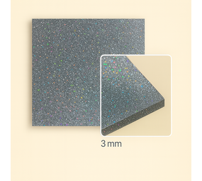 FilRight Acrylic - Glitter Holo Silver 300 x 600 FilRight Acrylic - Glitter Holo Silver 300 x 600