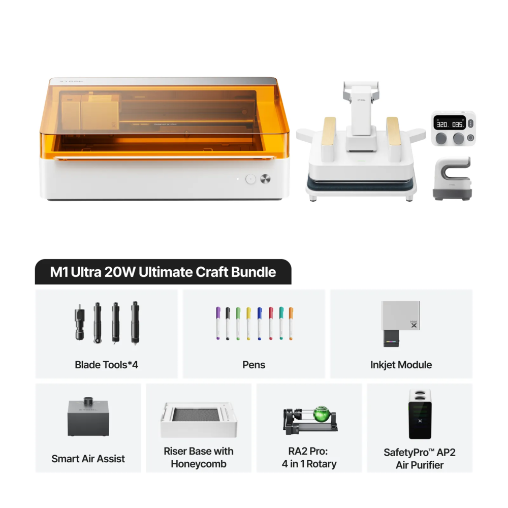 xTool xTool M1 Ultra 20W Ultimate Craft Bundle xTool xTool M1 Ultra 20W Ultimate Craft Bundle