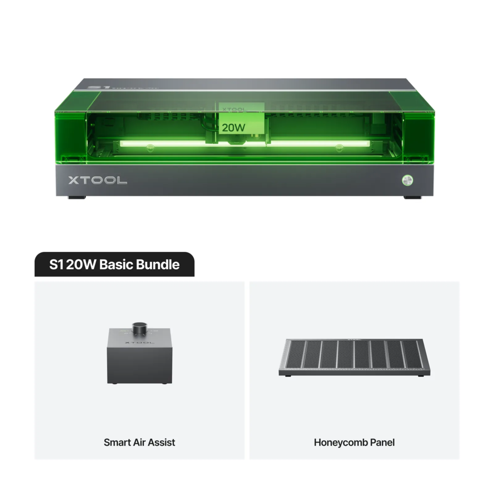 xTool xTool S1 - 20W Basic Bundle xTool xTool S1 - 20W Basic Bundle