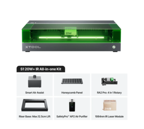 xTool xTool S1 - 20W Rotary + IR All-in-one Kit xTool xTool S1 - 20W Rotary + IR All-in-one Kit