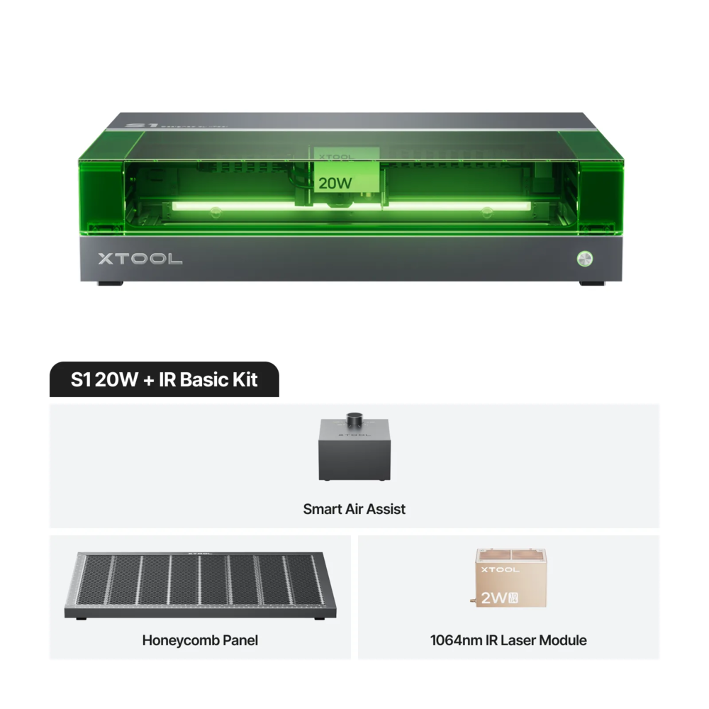 xTool xTool S1 - 20W Basic Kit +1064 xTool xTool S1 - 20W Basic Kit +1064