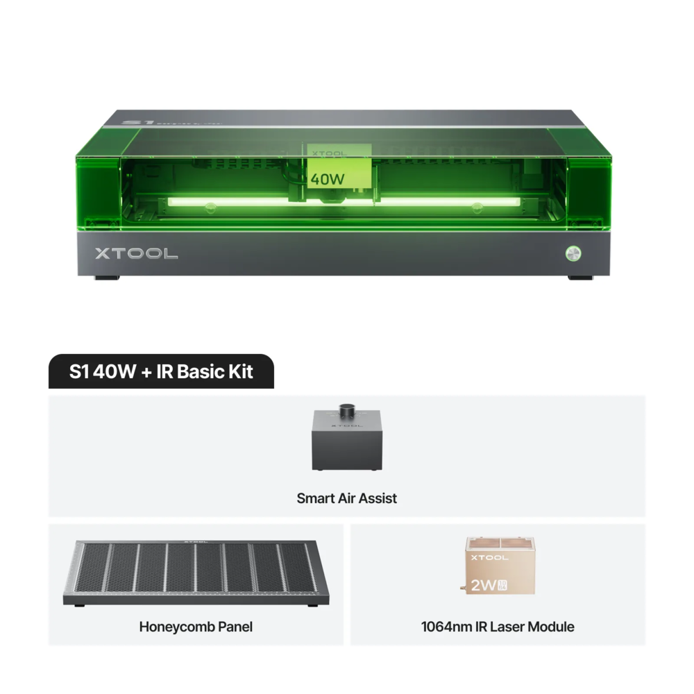 xTool xTool S1 - 40W Basic Kit +1064 xTool xTool S1 - 40W Basic Kit +1064