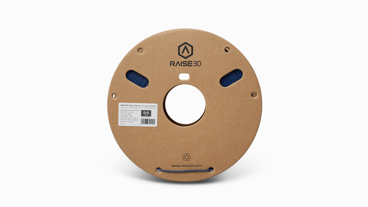 Raise3D Raise3D Hyper Speed PLA Pro Filament - Donker Blauw - 1.75mm - 1kg Raise3D Raise3D Hyper Speed PLA Pro Filament - Donker Blauw - 1.75mm - 1kg