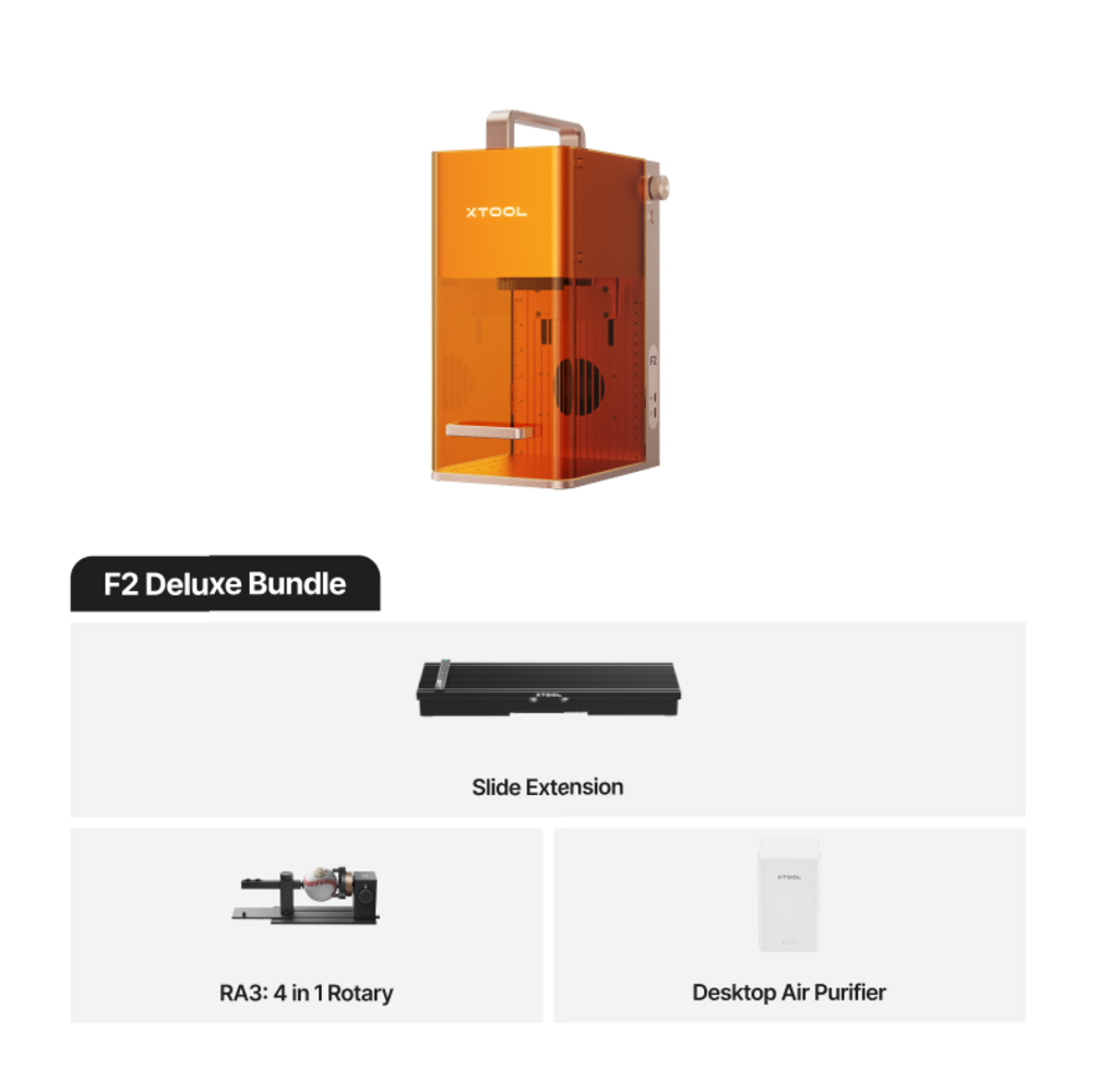 xTool xTool F2 lasergraveerder met 15W diode, 5W IR-laser en 50MP camera