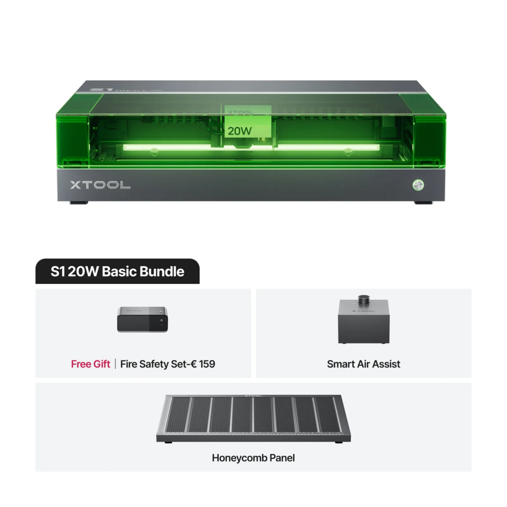 xTool xTool S1 - 20W Basic Bundle xTool xTool S1 - 20W Basic Bundle