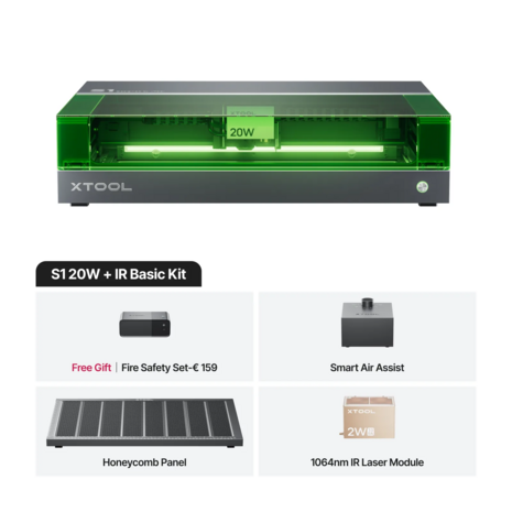 xTool xTool S1 - 20W Basic Kit +1064 xTool xTool S1 - 20W Basic Kit +1064