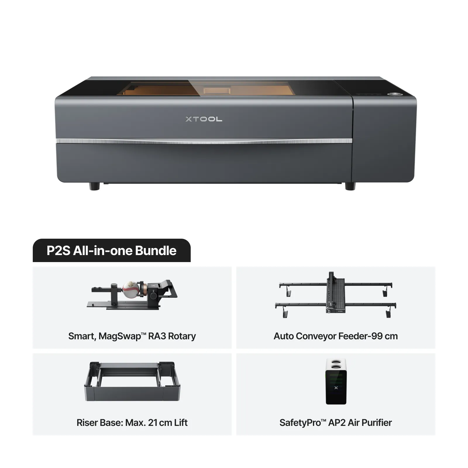 xTool P2S All-in-One Bundle – Complete CO₂ Laser Package - FilRight