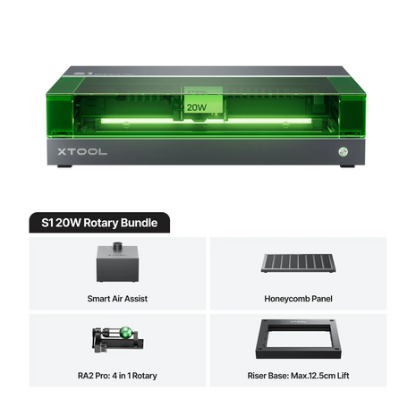 xTool xTool S1 - 20W Rotary Bundle