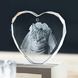xTool xTool K5 Crystal Faceted Heart-Shaped Ornament 80mm 3pcs