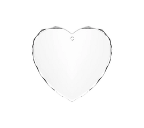 xTool xTool K5 Crystal Faceted Heart-Shaped Ornament 80mm 3pcs