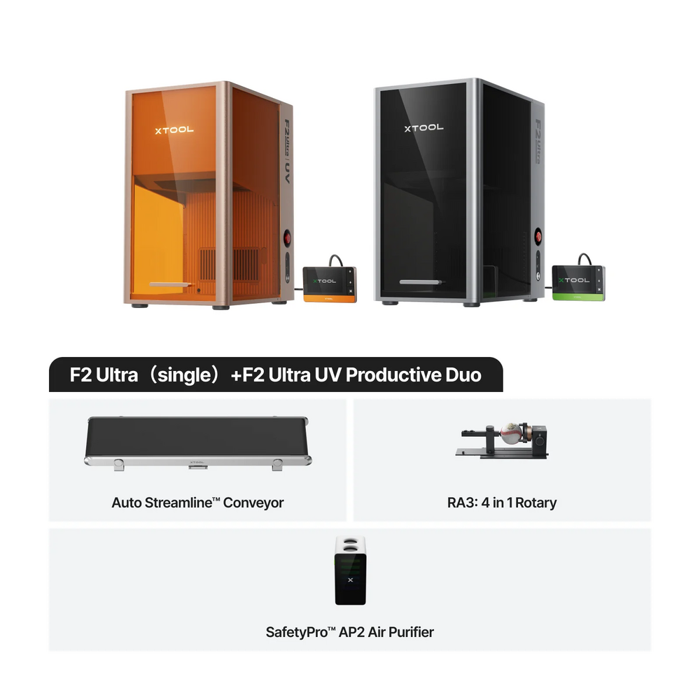xTool xTool F2 Ultra (Single) + F2 Ultra UV All-in-one Bundle