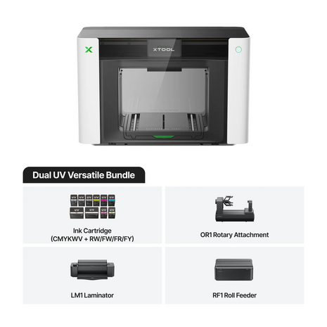 xTool xTool O1 Omni Printer - Dual UV Versatile Bundle voor UV-printing, rotary printing en UV DTF