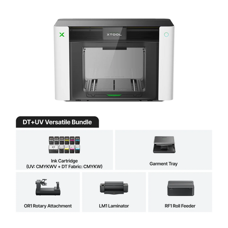 xTool xTool O1 Omni Printer - UV&DTG Versatile Bundle for UV Printing, Textile Printing, Rotary Printing and UV DTF xTool xTool O1 Omni Printer - UV&DTG Versatile Bundle for UV Printing, Textile Printing, Rotary Printing and UV DTF