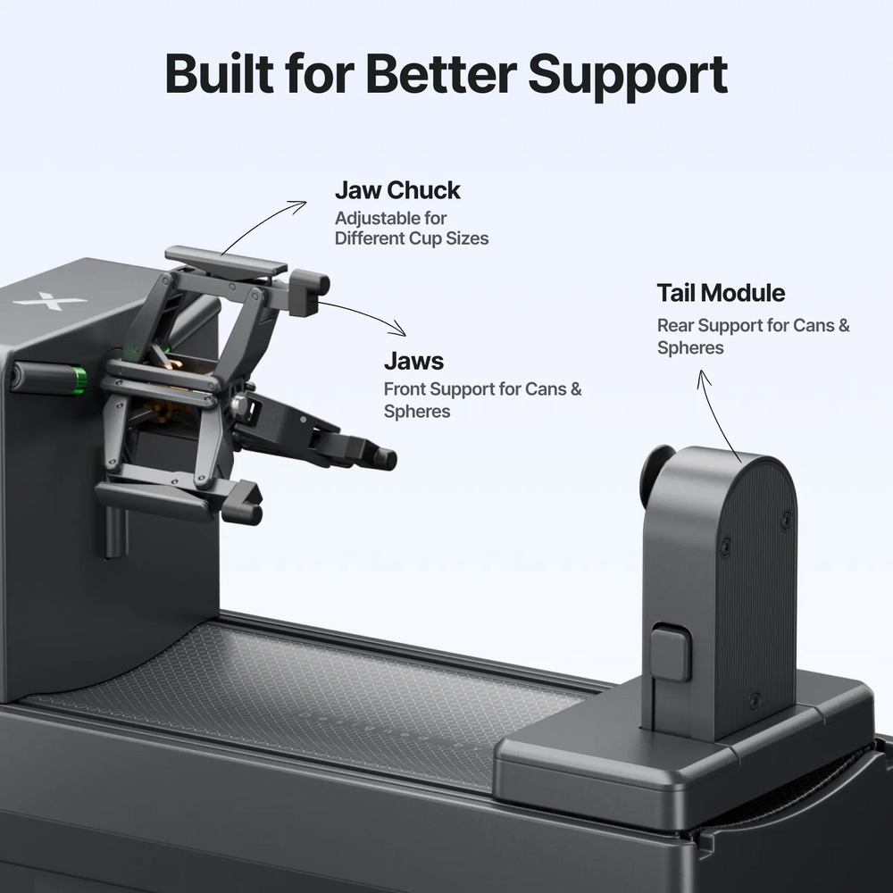 xTool xTool OR1 Rotary Attachment for Omni Printer voor UV-printing op ronde objecten