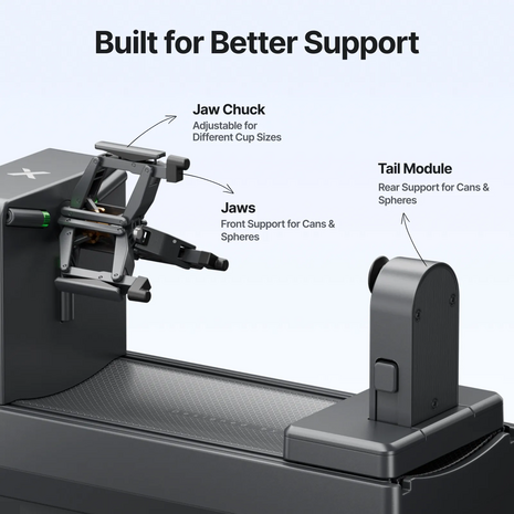 xTool xTool OR1 Rotary Attachment for Omni Printer voor UV-printing op ronde objecten