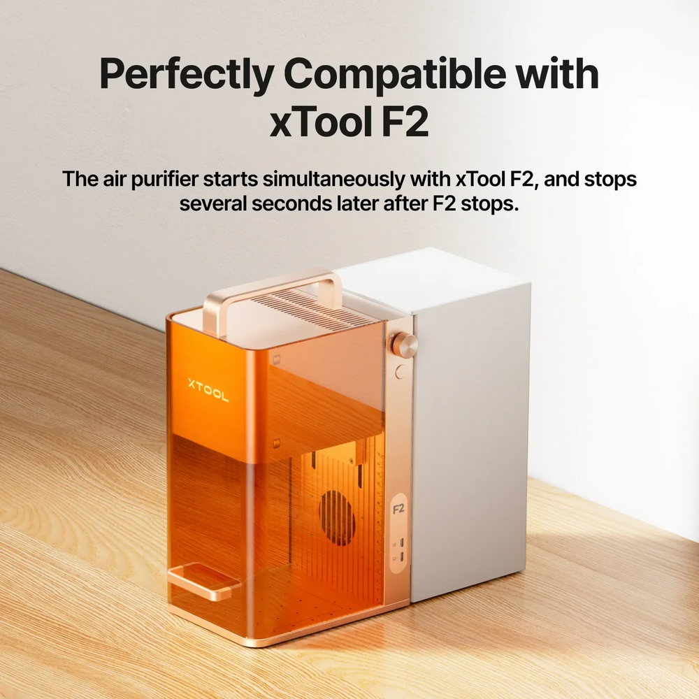 xTool xTool F2 Air Purifier Go Portable Air Purifier for Mobile Laser Personalization