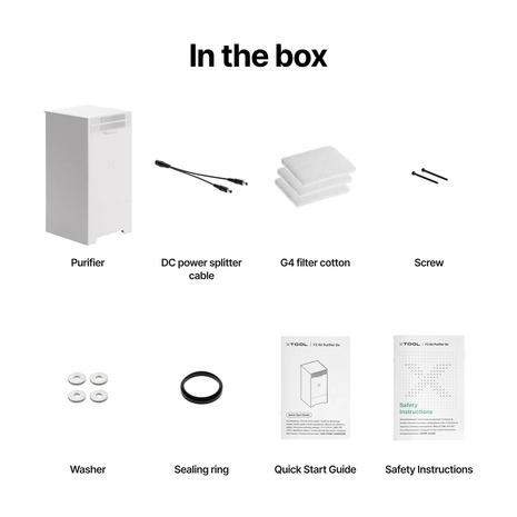 xTool xTool F2 Air Purifier Go draagbare luchtzuivering voor mobiele laserpersonalisatie xTool xTool F2 Air Purifier Go draagbare luchtzuivering voor mobiele laserpersonalisatie