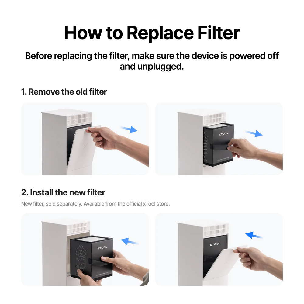 xTool xTool Filter Kit for F2 Air Purifier Go for Filter System Replacement