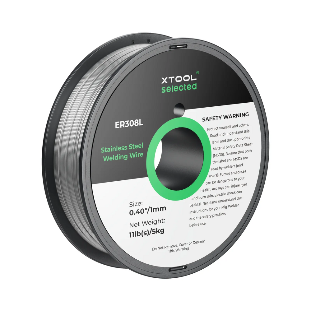 xTool xTool 1 mm ER308L Stainless Steel Welding Wire 5 kg Spool for MetalFab Laser Welder xTool xTool 1 mm ER308L Stainless Steel Welding Wire 5 kg Spool for MetalFab Laser Welder